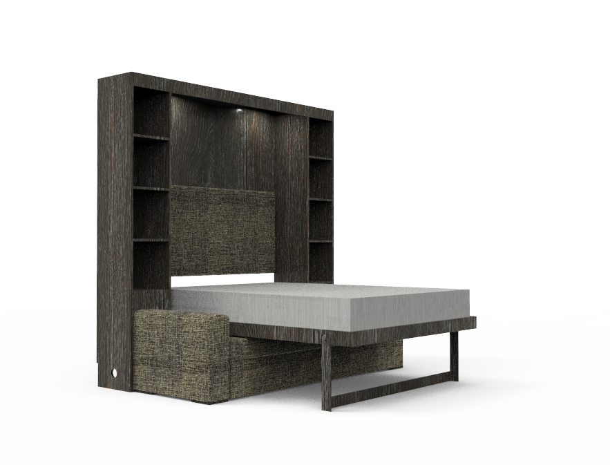 Academy Wall Bed with Sofa - Queen Size - Vertical
