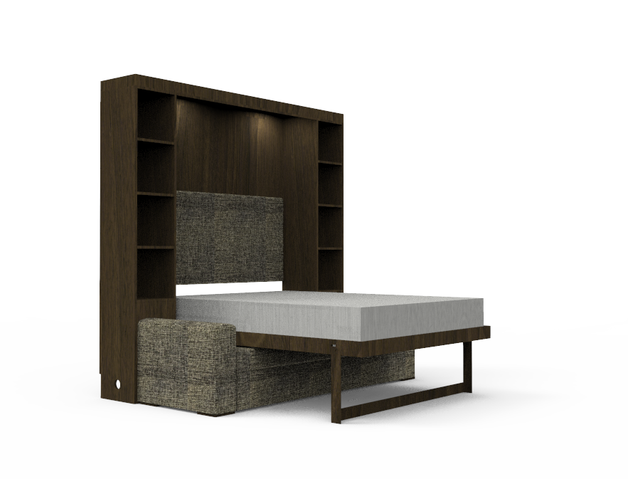 Academy Wall Bed with Sofa - Queen Size - Vertical