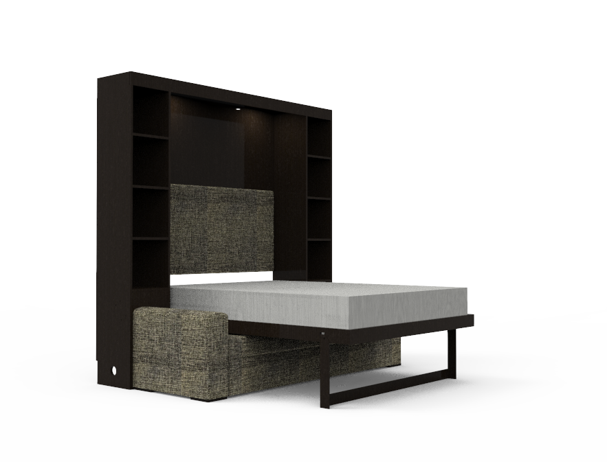 Academy Wall Bed with Sofa - Queen Size - Vertical