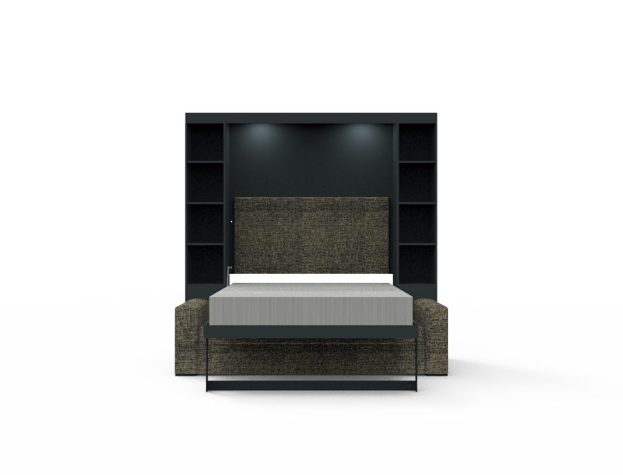 Academy Wall Bed with Sofa - Queen Size - Vertical