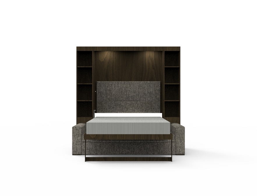 Academy Wall Bed with Sofa - Queen Size - Vertical