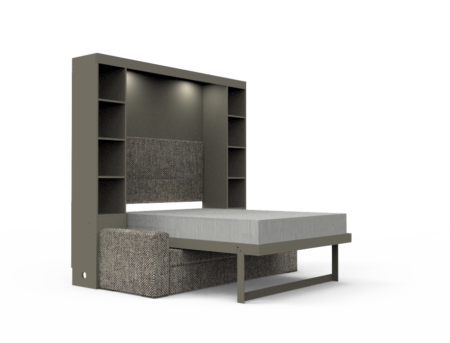 Academy Wall Bed with Sofa - Queen Size - Vertical
