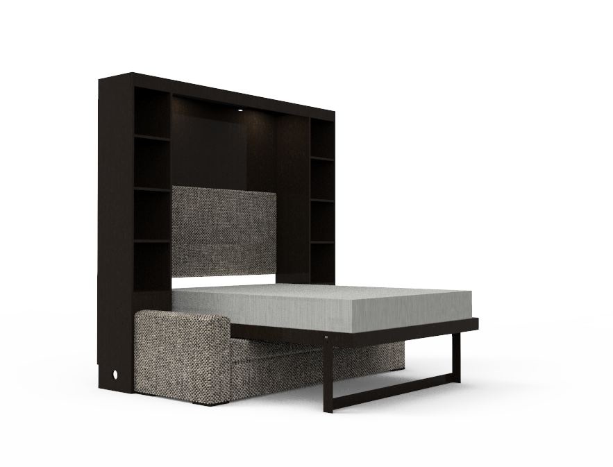 Academy Wall Bed with Sofa - Queen Size - Vertical