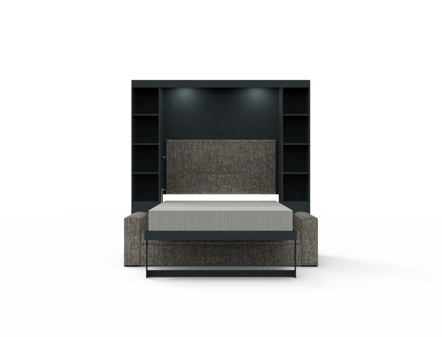 Academy Wall Bed with Sofa - Queen Size - Vertical