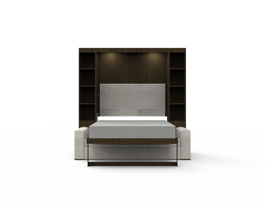 Academy Wall Bed with Sofa - Queen Size - Vertical