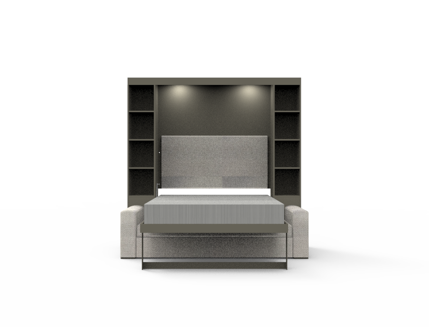 Academy Wall Bed with Sofa - Queen Size - Vertical