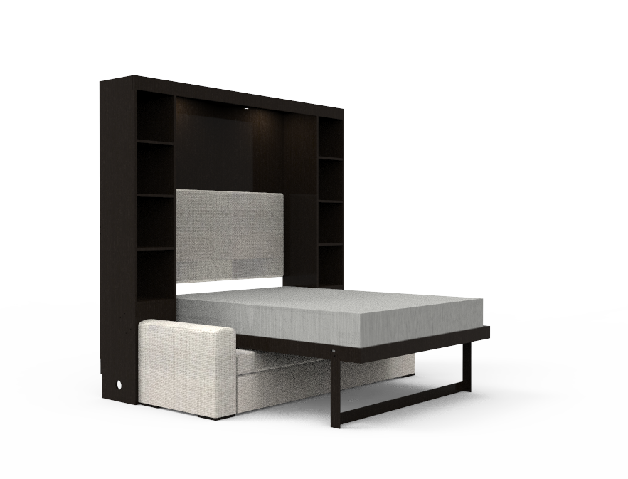 Academy Wall Bed with Sofa - Queen Size - Vertical