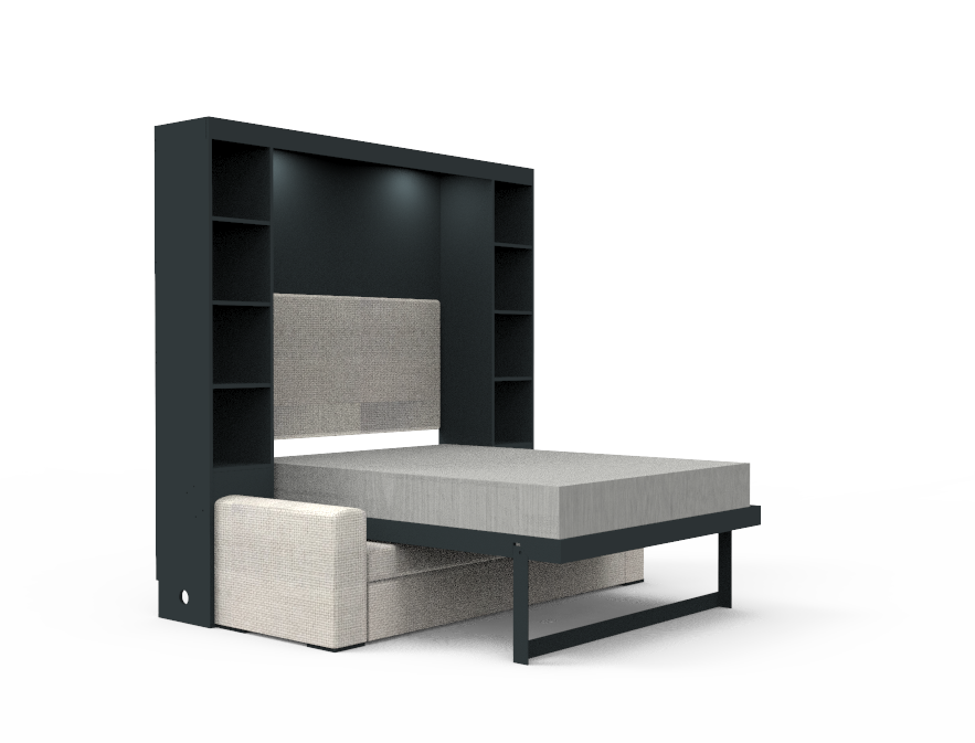 Academy Wall Bed with Sofa - Queen Size - Vertical