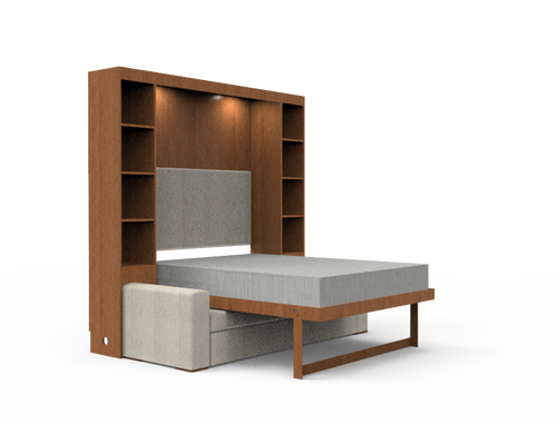 Academy Wall Bed with Sofa - Queen Size - Vertical