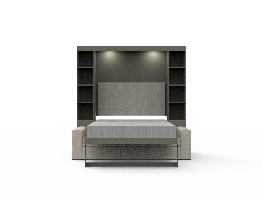 Academy Wall Bed with Sofa - Queen Size - Vertical