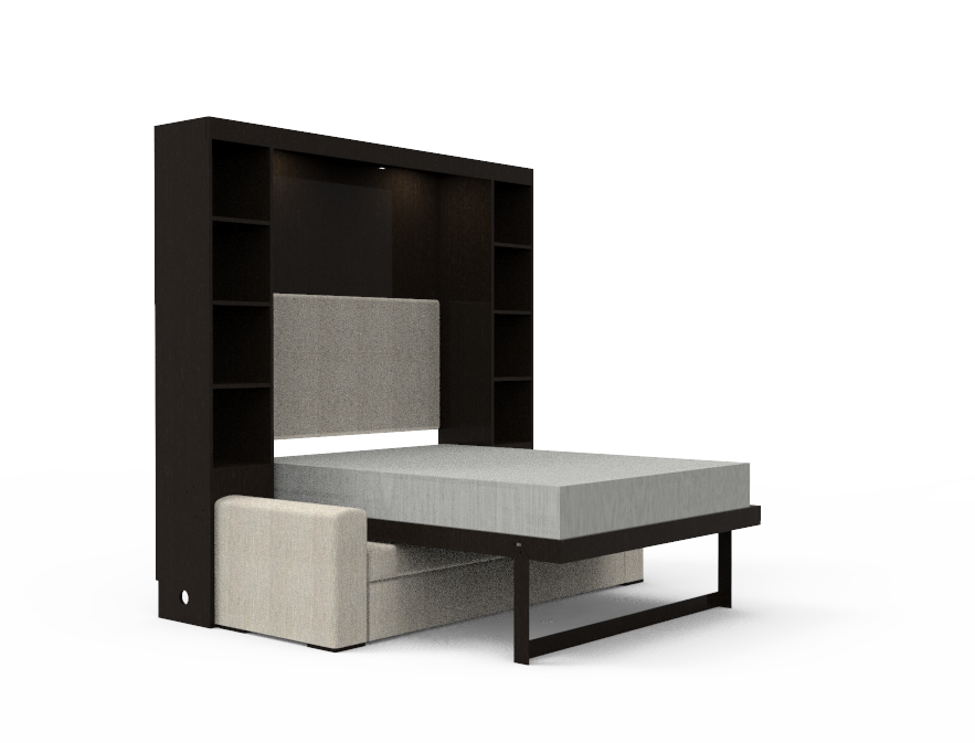 Academy Wall Bed with Sofa - Queen Size - Vertical
