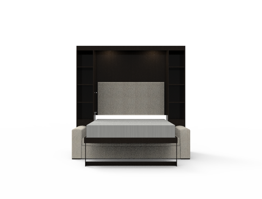 Academy Wall Bed with Sofa - Queen Size - Vertical