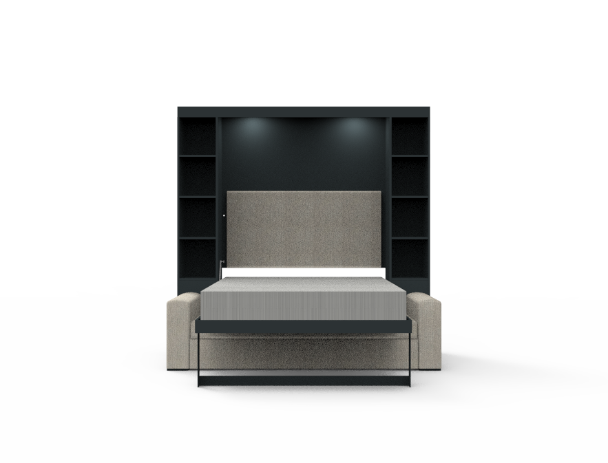 Academy Wall Bed with Sofa - Queen Size - Vertical