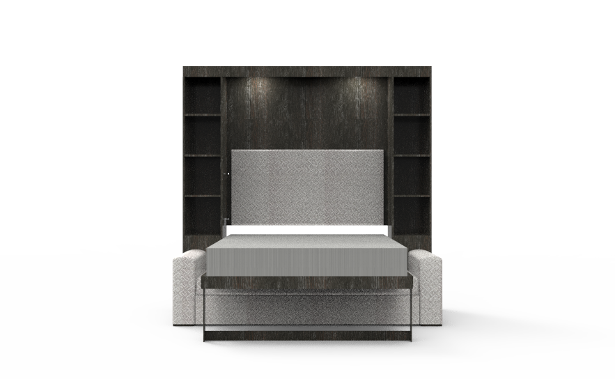 Academy Wall Bed with Sofa - Queen Size - Vertical