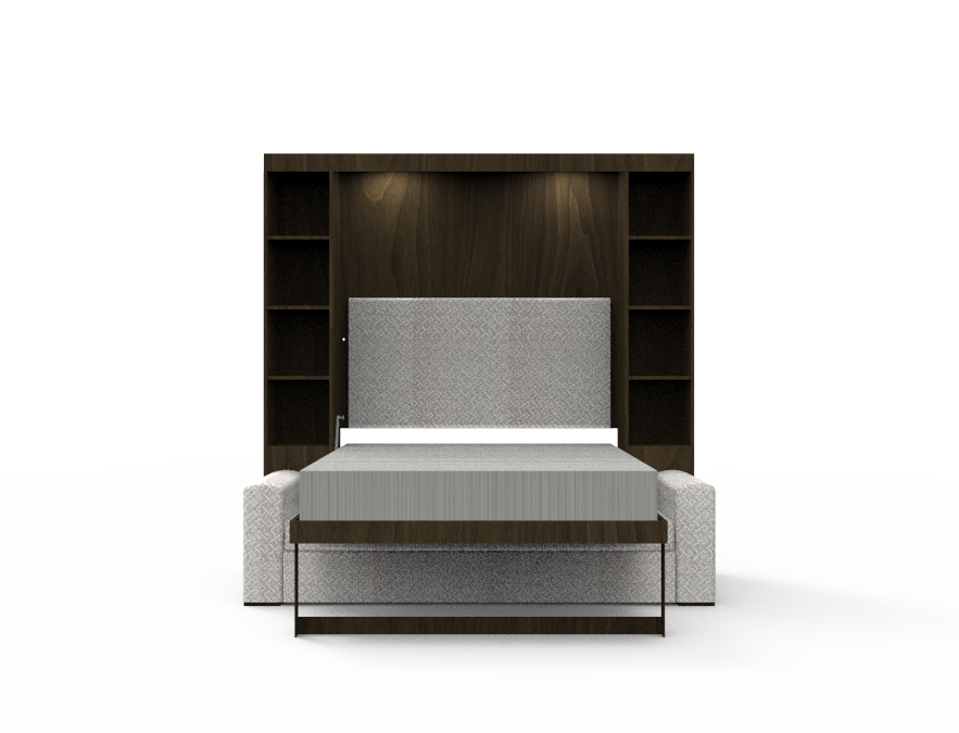 Academy Wall Bed with Sofa - Queen Size - Vertical