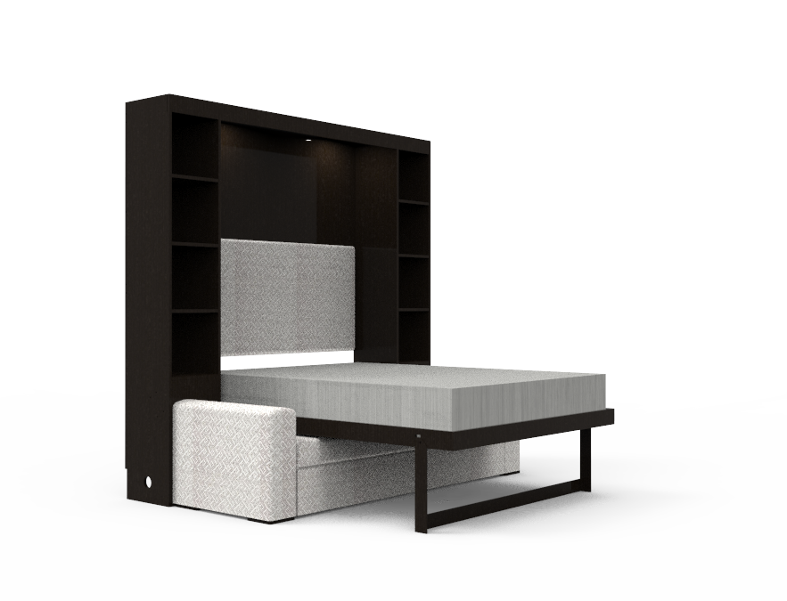 Academy Wall Bed with Sofa - Queen Size - Vertical