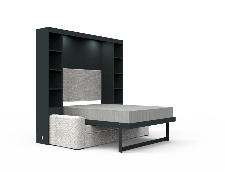 Academy Wall Bed with Sofa - Queen Size - Vertical