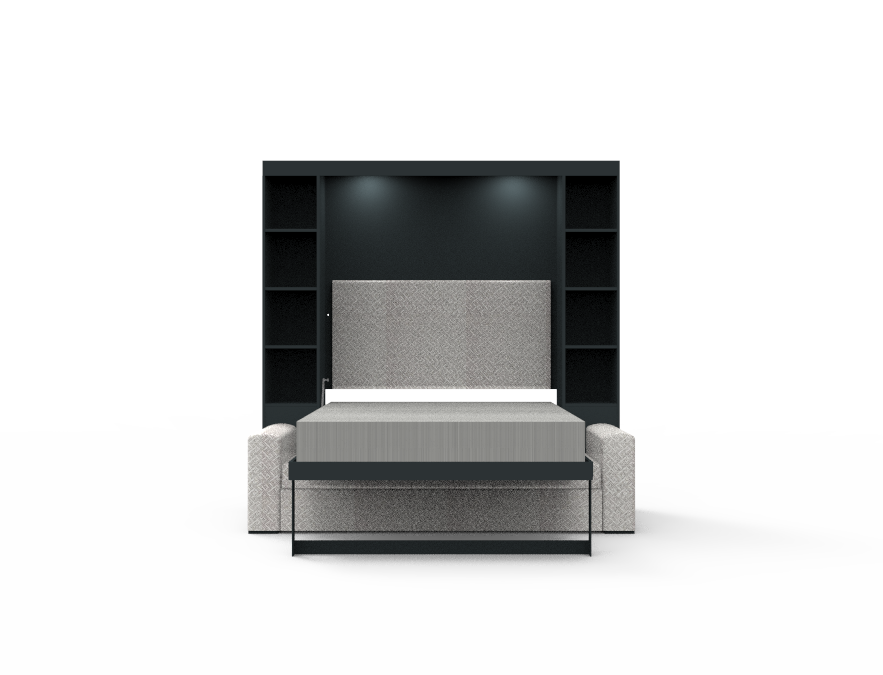 Academy Wall Bed with Sofa - Queen Size - Vertical