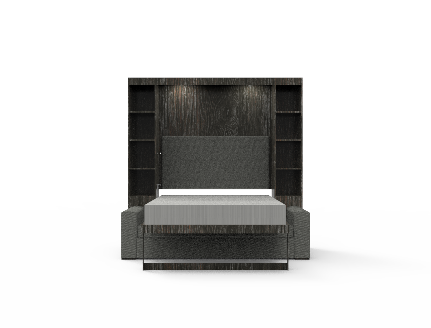 Academy Wall Bed with Sofa - Queen Size - Vertical