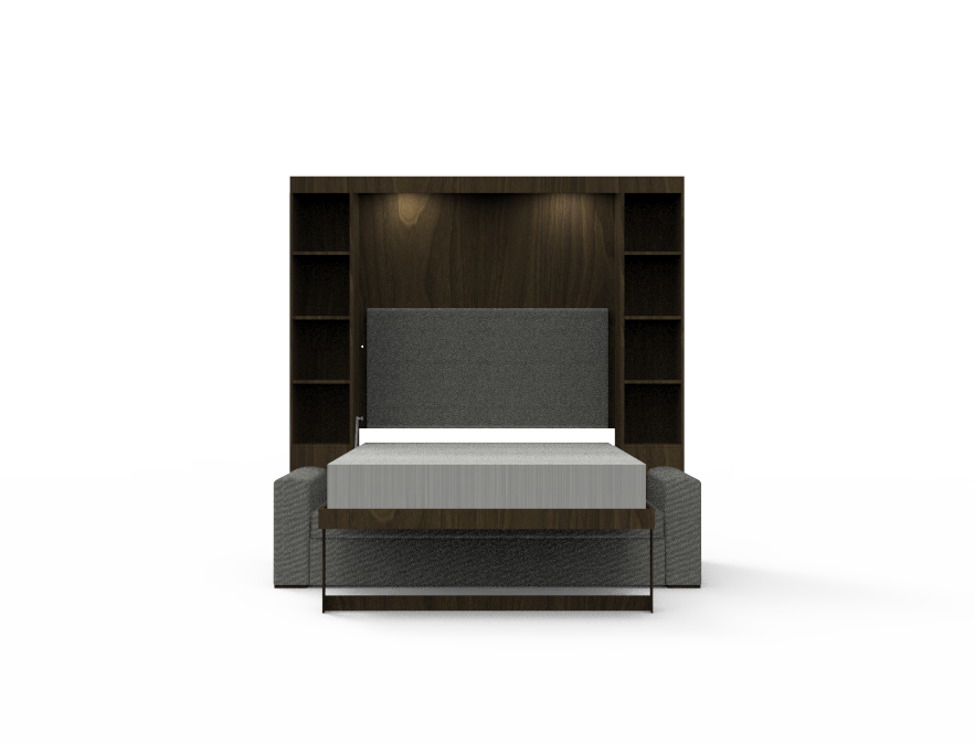 Academy Wall Bed with Sofa - Queen Size - Vertical