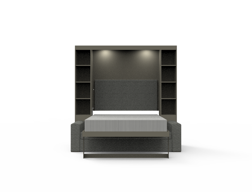 Academy Wall Bed with Sofa - Queen Size - Vertical