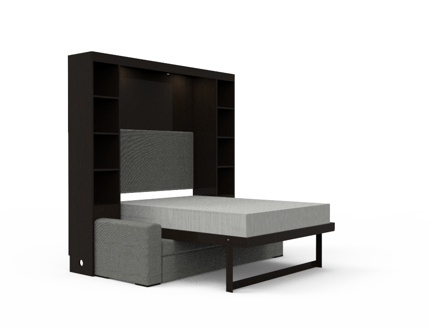Academy Wall Bed with Sofa - Queen Size - Vertical