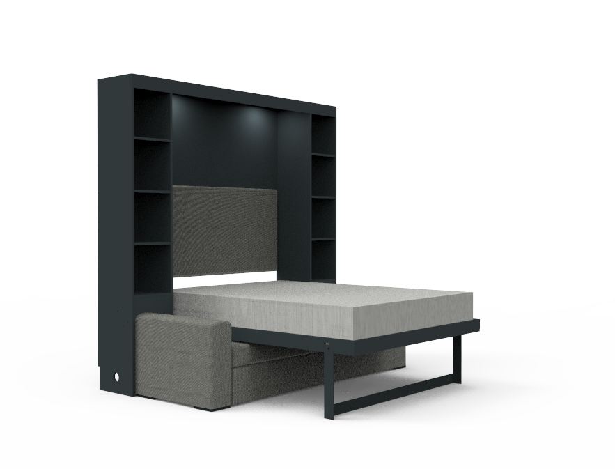 Academy Wall Bed with Sofa - Queen Size - Vertical
