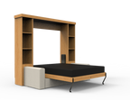 Academy Wall Bed with Sofa - Vertical - Queen Size