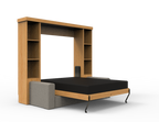 Academy Wall Bed with Sofa - Vertical - Queen Size