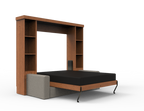 Academy Wall Bed with Sofa - Vertical - Queen Size