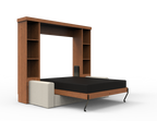 Academy Wall Bed with Sofa - Vertical - Queen Size