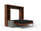 Academy Wall Bed with Sofa - Vertical - Queen Size