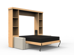 Academy Wall Bed with Sofa - Vertical - Queen Size