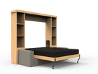 Academy Wall Bed with Sofa - Vertical - Queen Size