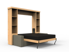 Academy Wall Bed with Sofa - Vertical - Queen Size