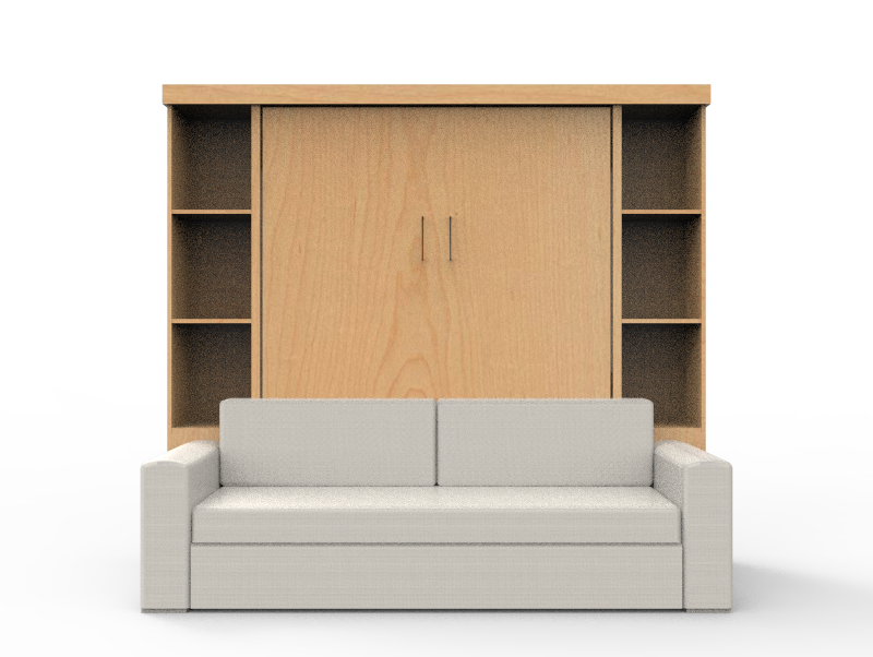 Academy Wall Bed with Sofa - Vertical - Queen Size