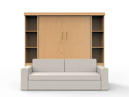 Academy Wall Bed with Sofa - Vertical - Queen Size