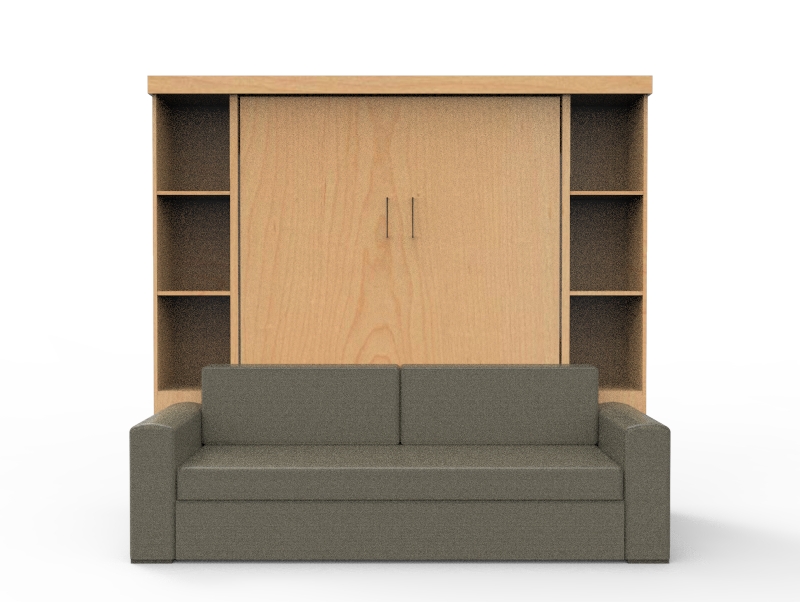Academy Wall Bed with Sofa - Vertical - Queen Size