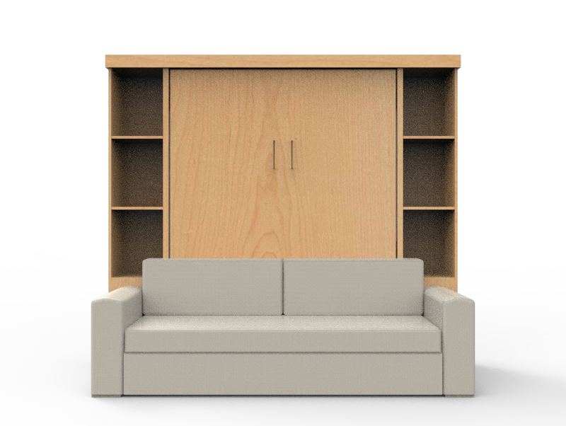Academy Wall Bed with Sofa - Vertical - Queen Size