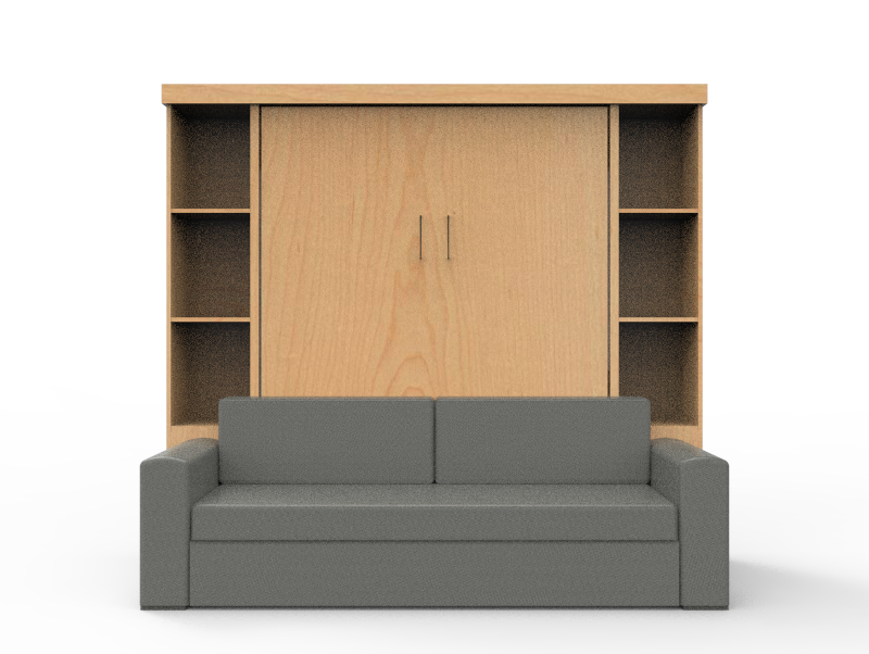 Academy Wall Bed with Sofa - Vertical - Queen Size