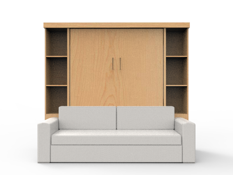 Academy Wall Bed with Sofa - Vertical - Queen Size
