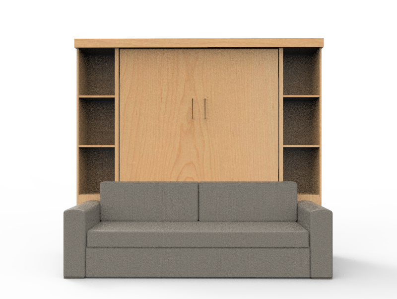Academy Wall Bed with Sofa - Vertical - Queen Size