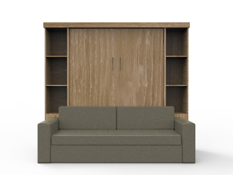 Academy Wall Bed with Sofa - Vertical - Queen Size