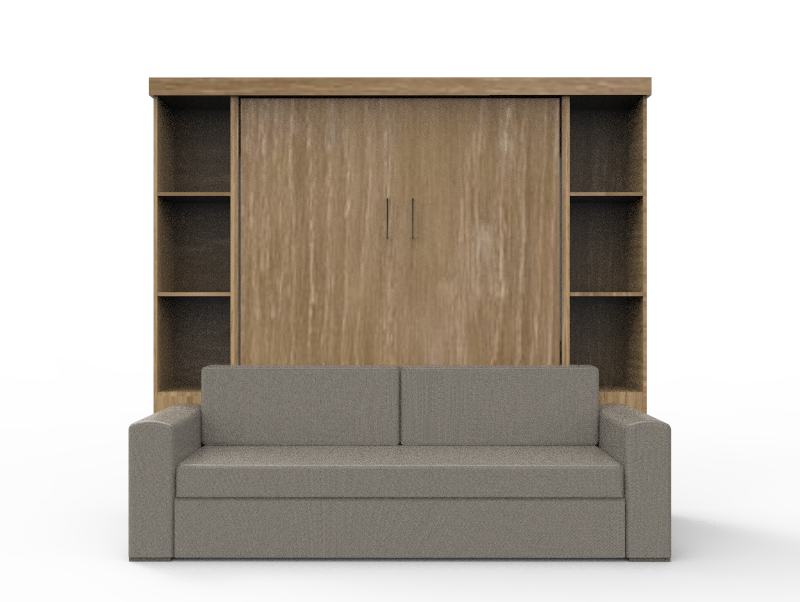 Academy Wall Bed with Sofa - Vertical - Queen Size