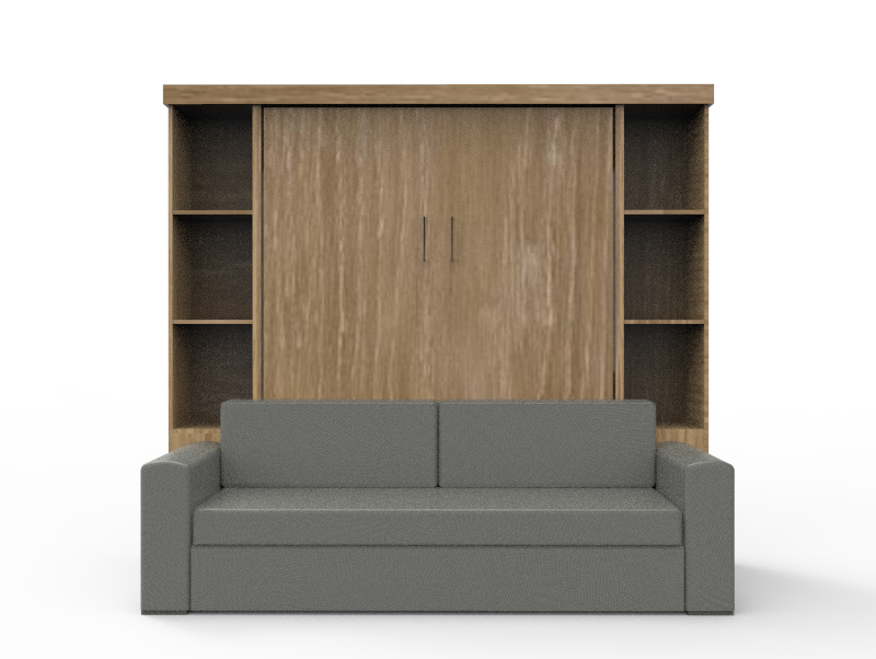 Academy Wall Bed with Sofa - Vertical - Queen Size