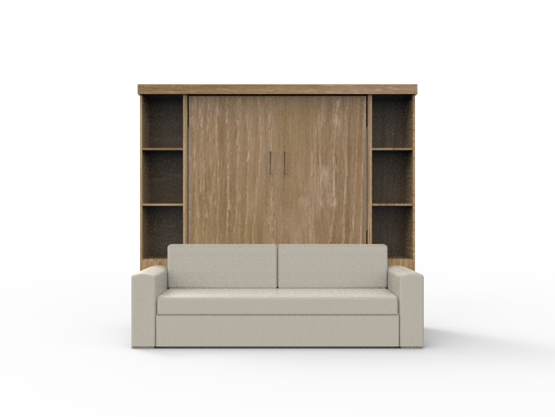 Academy Wall Bed with Sofa - Vertical - Queen Size