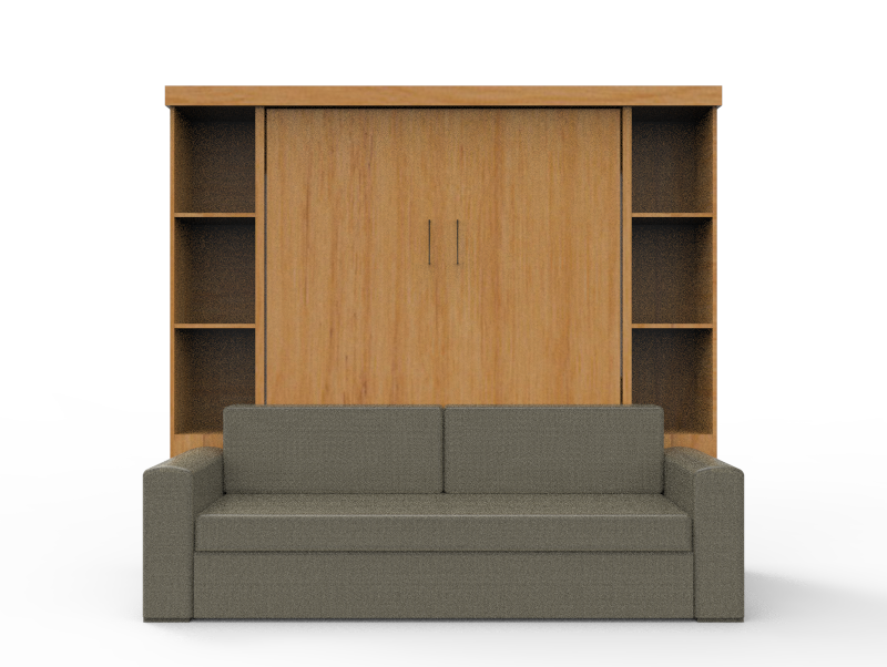 Academy Wall Bed with Sofa - Vertical - Queen Size