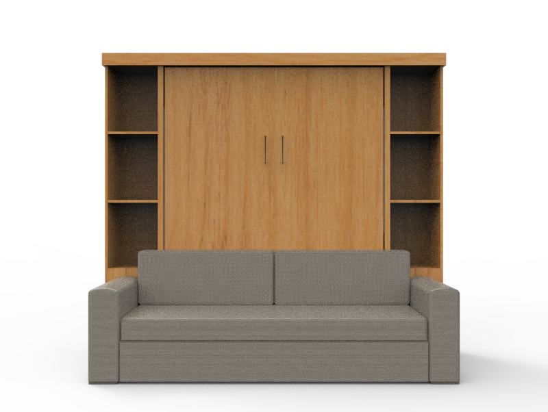 Academy Wall Bed with Sofa - Vertical - Queen Size