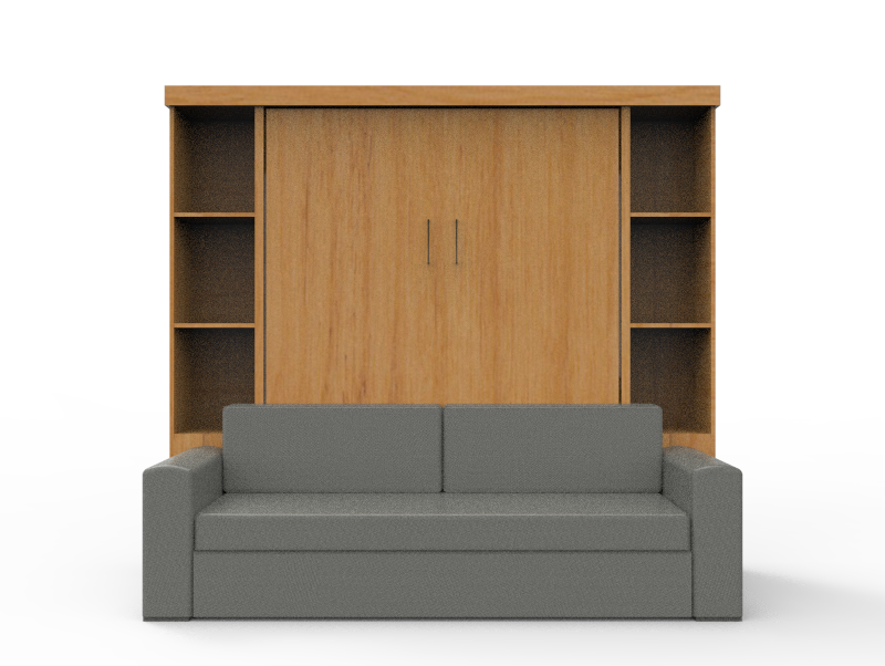 Academy Wall Bed with Sofa - Vertical - Queen Size