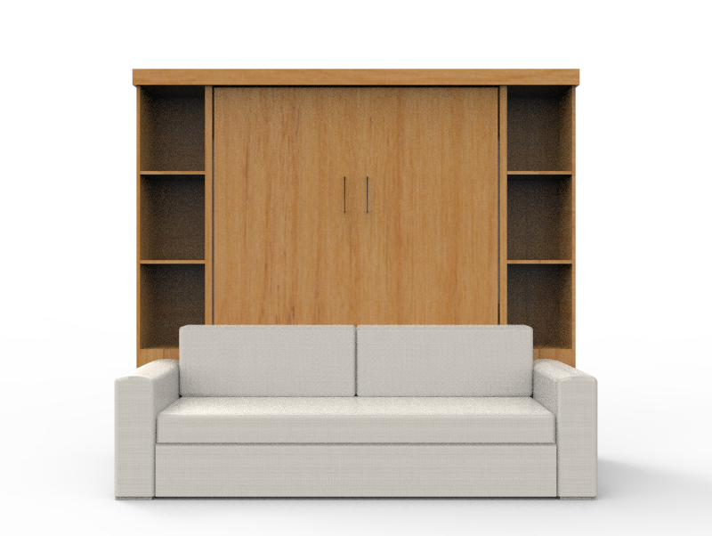 Academy Wall Bed with Sofa - Vertical - Queen Size